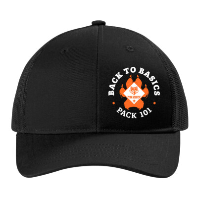 Youth Snapback Trucker - Left Front Printed paw logo  Thumbnail