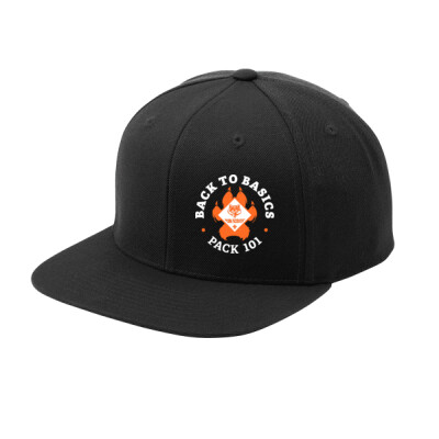 Flat Bill Snapback - Left Front Printed paw logo Thumbnail