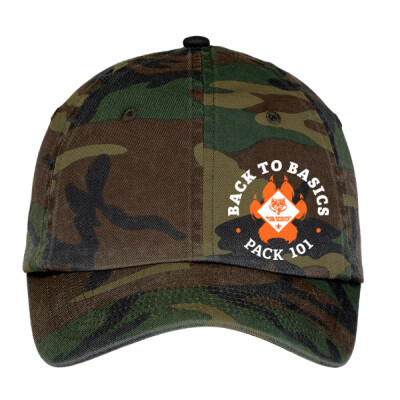 Camo Adjustable Trucker - Left Front Printed paw logo Thumbnail